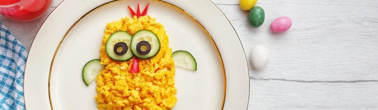 Huevos revueltos fáciles desayunos para niños