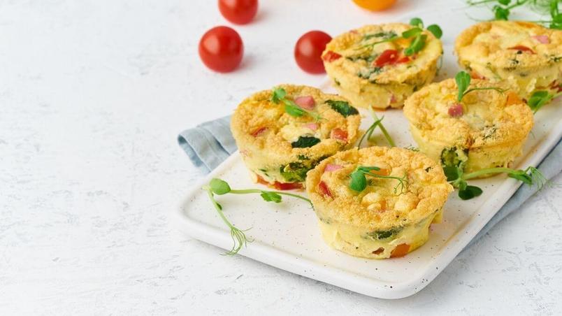 Mixed veggie egg muffins