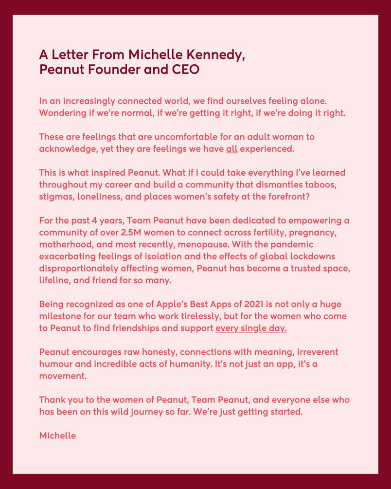 Peanut: One of Apple’s Best Apps of 2021