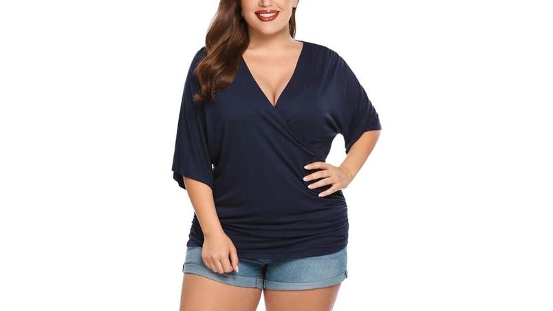 IN'VOLAND V-Neck Plus-Size Nursing Top