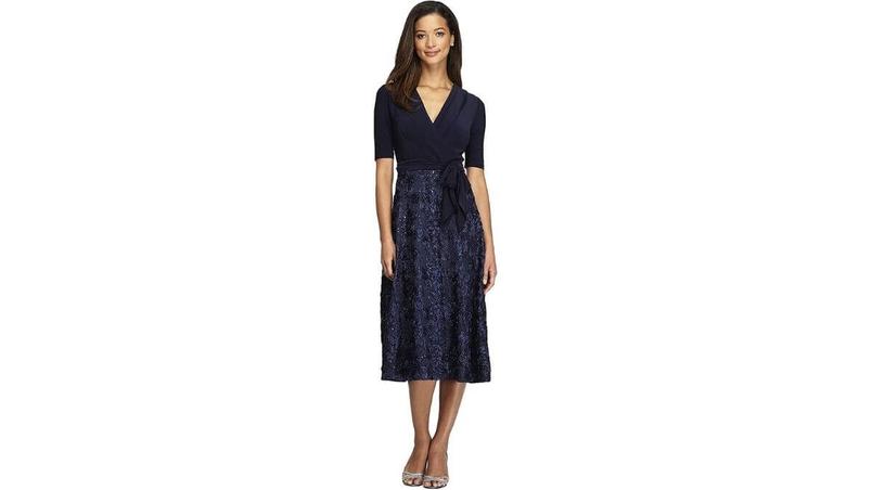 Alex Evenings Women's Tea Length Nursing Dress