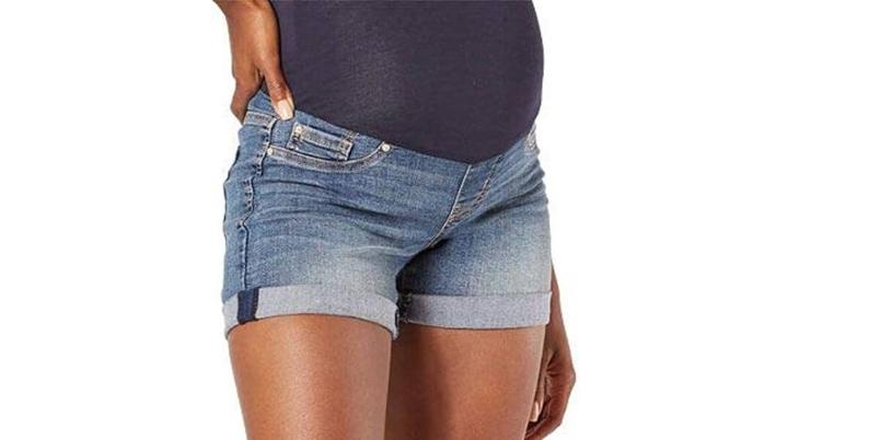 Signature by Levi Strauss & Co. Gold Label Women's Maternity Mid-Rise Shortie Shorts