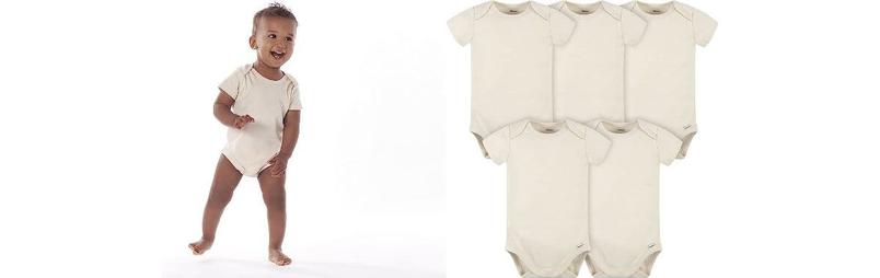 Gerber Unisex Baby Onesies, 5 Pack