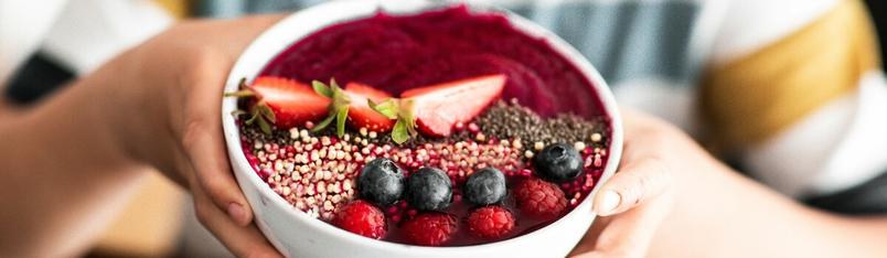 Bowl de batido desayunos para niños