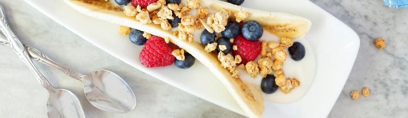 Banana split desayunos para niños